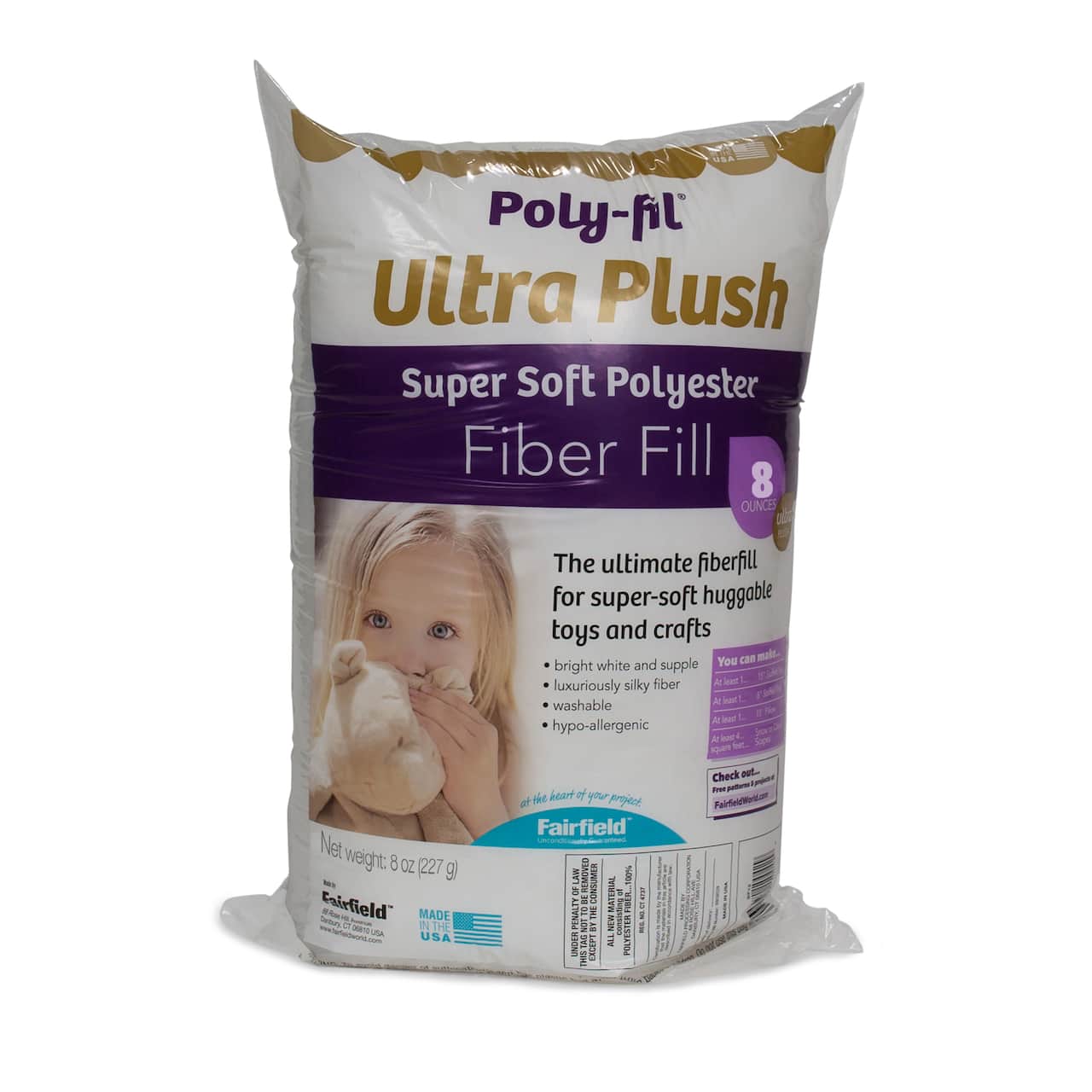 6 Pack: Poly-Fil Supreme® 8oz. Ultra Plush Fiber Fill